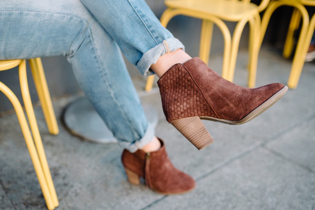best burgundy bootie for fall, sole society