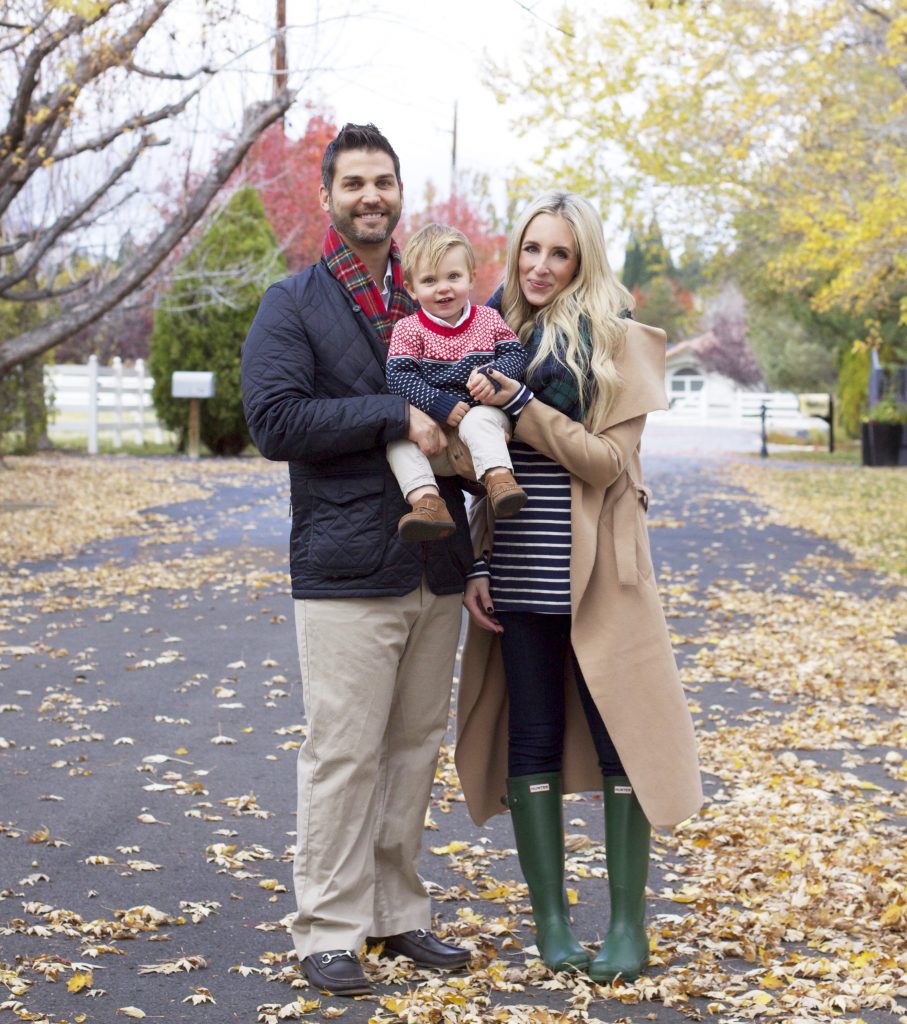 Emily Farren Wieczorek of Two Peas in a Prada and her family in their Christmas card by Minted