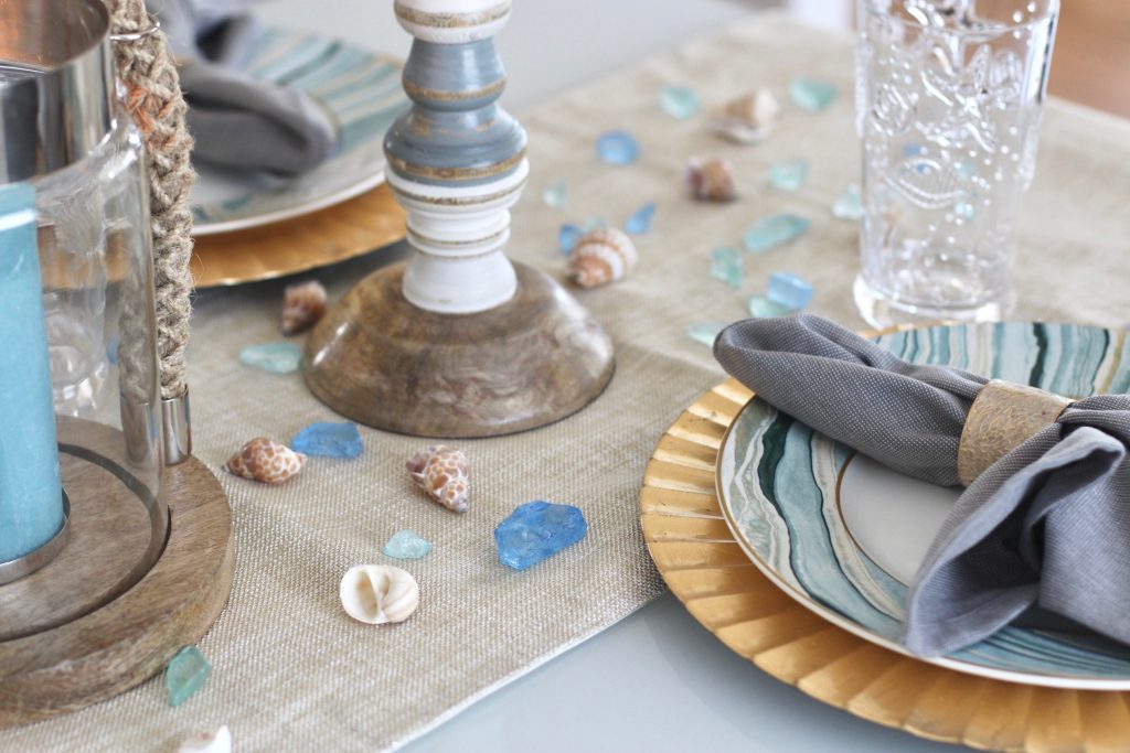 Ashley from two Peas in a Prada shares a coastal tablescape from Pier 1. 