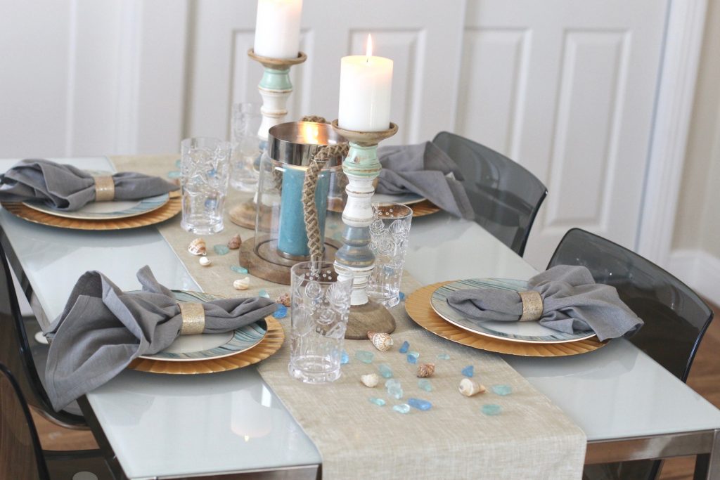 Ashley from two Peas in a Prada shares a coastal tablescape from Pier 1. 