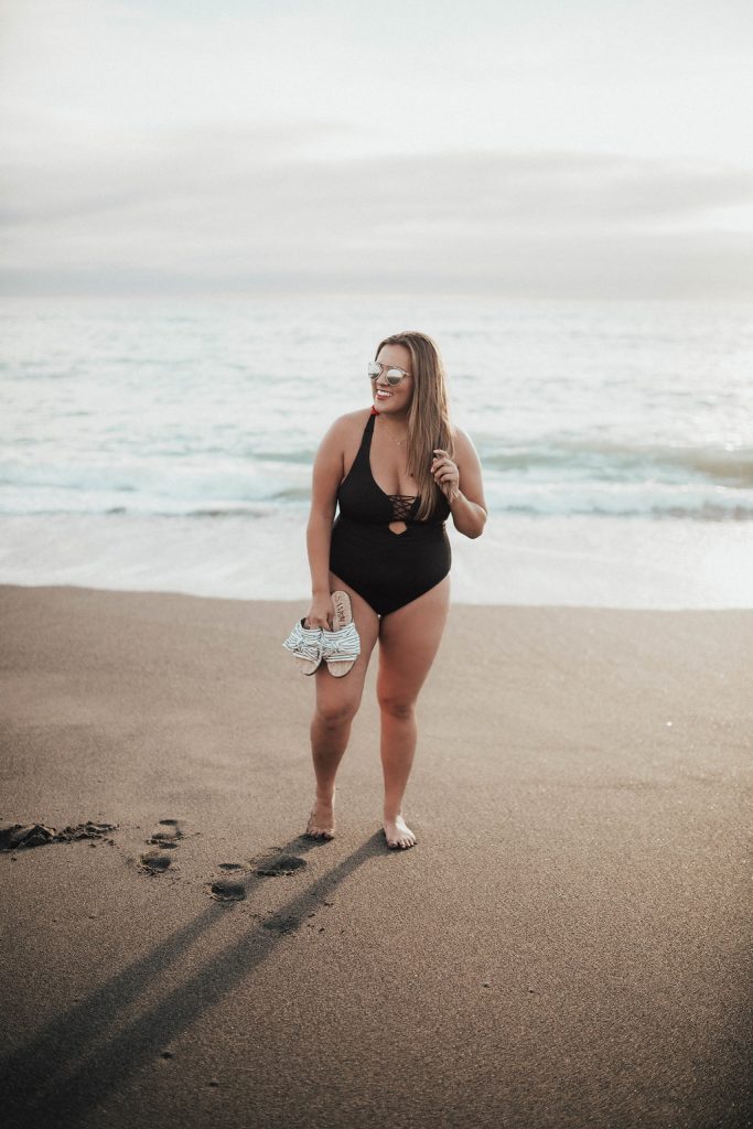 Ashley from Two Peas in a Prada shares her picks for best swimsuits for the curvy girl featuring Becca, Miraclesuit and Swimsuits for All. 