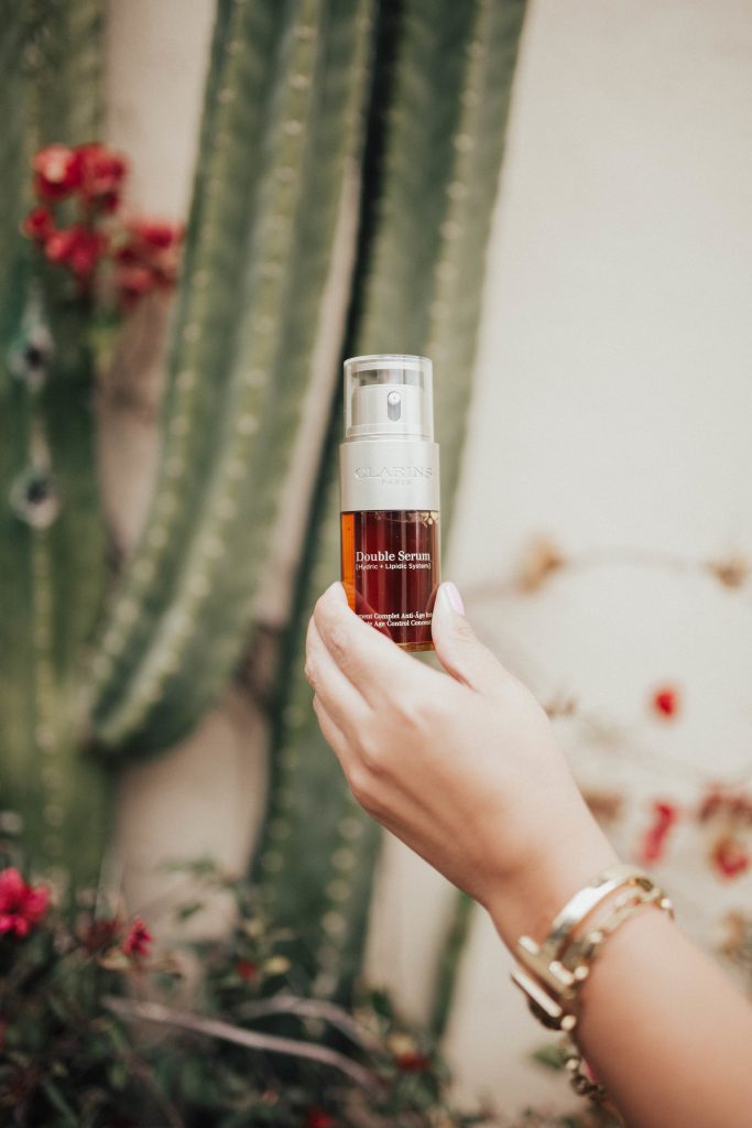 Ashley Zeal from Two Peas in a Prada shares a review for Clarins Next Generation Double Serum
