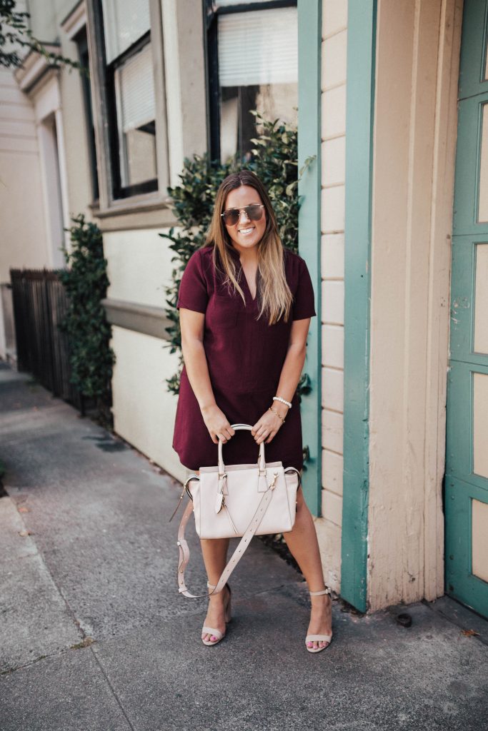Ashley Zeal from Two Peas in a Prada shares the best dress under $50 -- it comes in seven colors and is perfect for fall. 