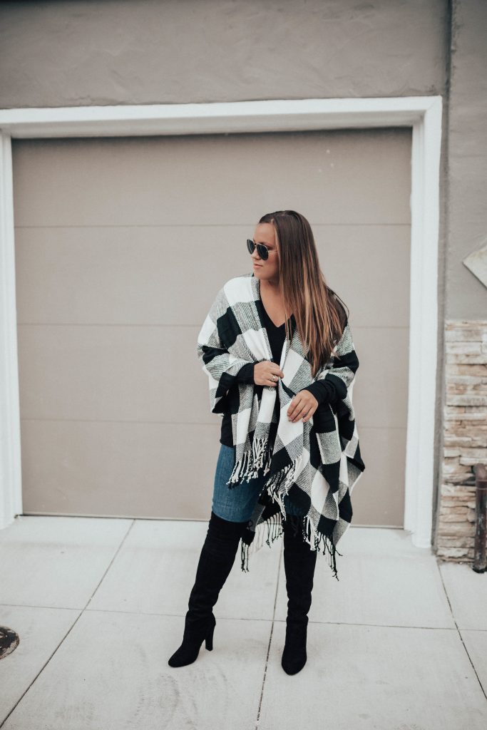 Ashley Zeal from Two Peas in a Prada shares 3 capes under $50. It's the perfect fall accessory. 