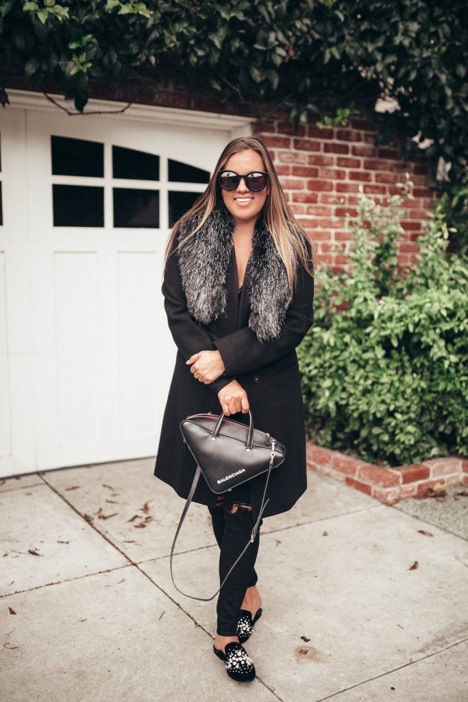 Ashley Zeal from Two Peas in a Prada shares how to score the best designer deals styles at @tjmaxx. P.S. Did you know you can shop tjmaxx.com?! She is wearing a Vera Wang coat . #ad