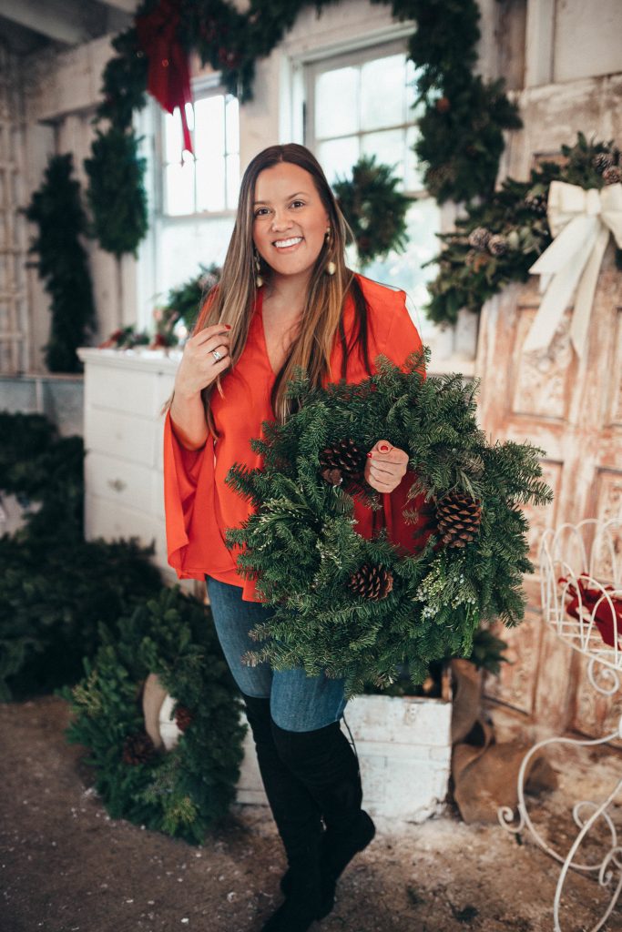 Ashley Zeal from Two Peas in a Prada shares her trip to Grandma Buddy's Christmas Tree Farm and her favorite holiday top which is on sale for just $33!