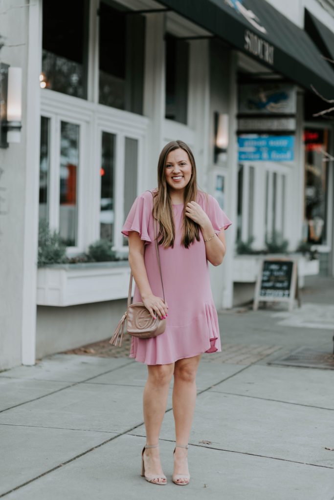 Ashley Zeal from Two Peas in a Prada shares a Valentine's Day Gift Guide and a perfect ruffle dress to wear for the occasion. 
