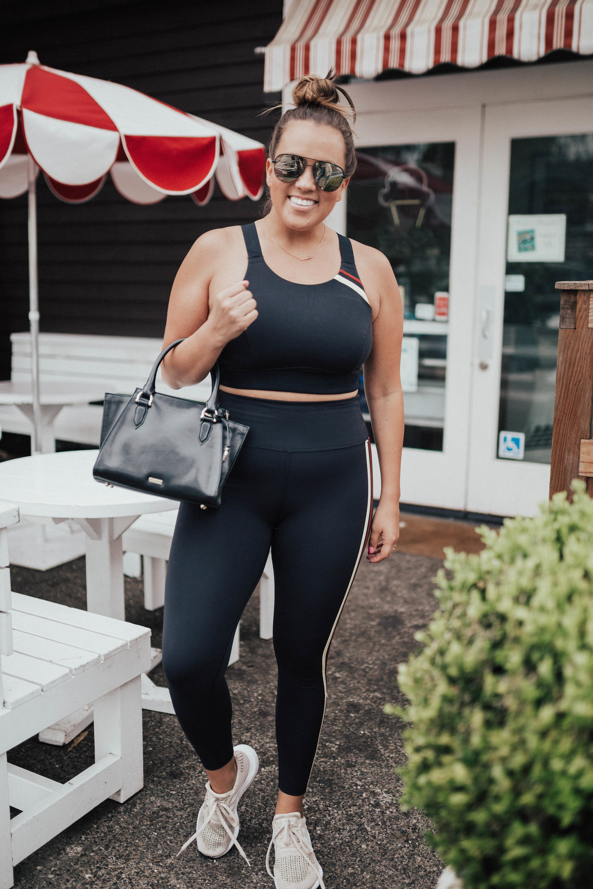 Ashley Zeal from Two Peas in a Prada shares her thoughts on the Free People Movement activewear line. She is wearing the FreeStyle leggings and sports bra. 