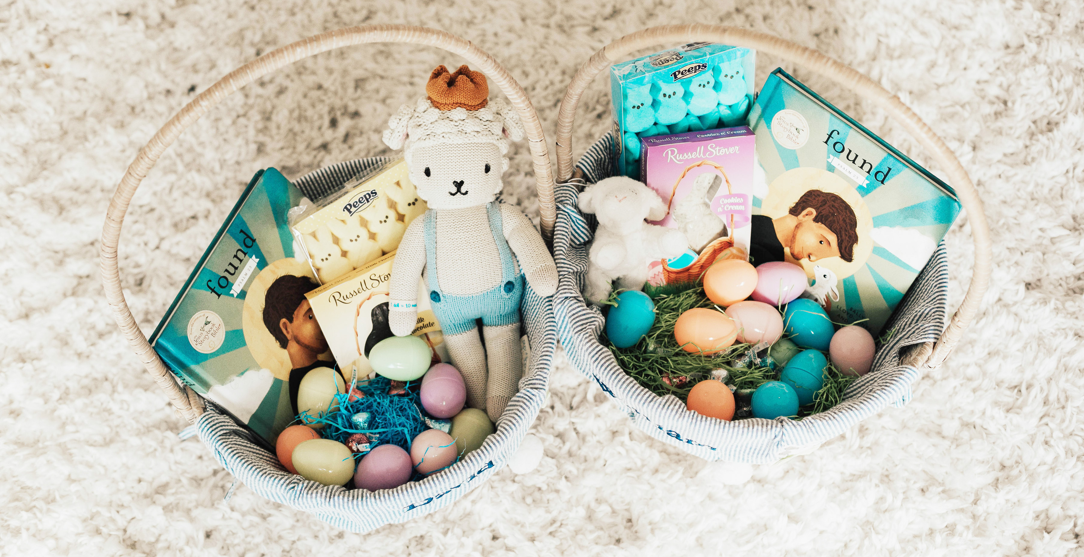Two Peas in a Prada Co- Founder, Emily Farren Wieczorek shares The Easiest Easter Basket - all items are quick ship and all items are from Amazon! 