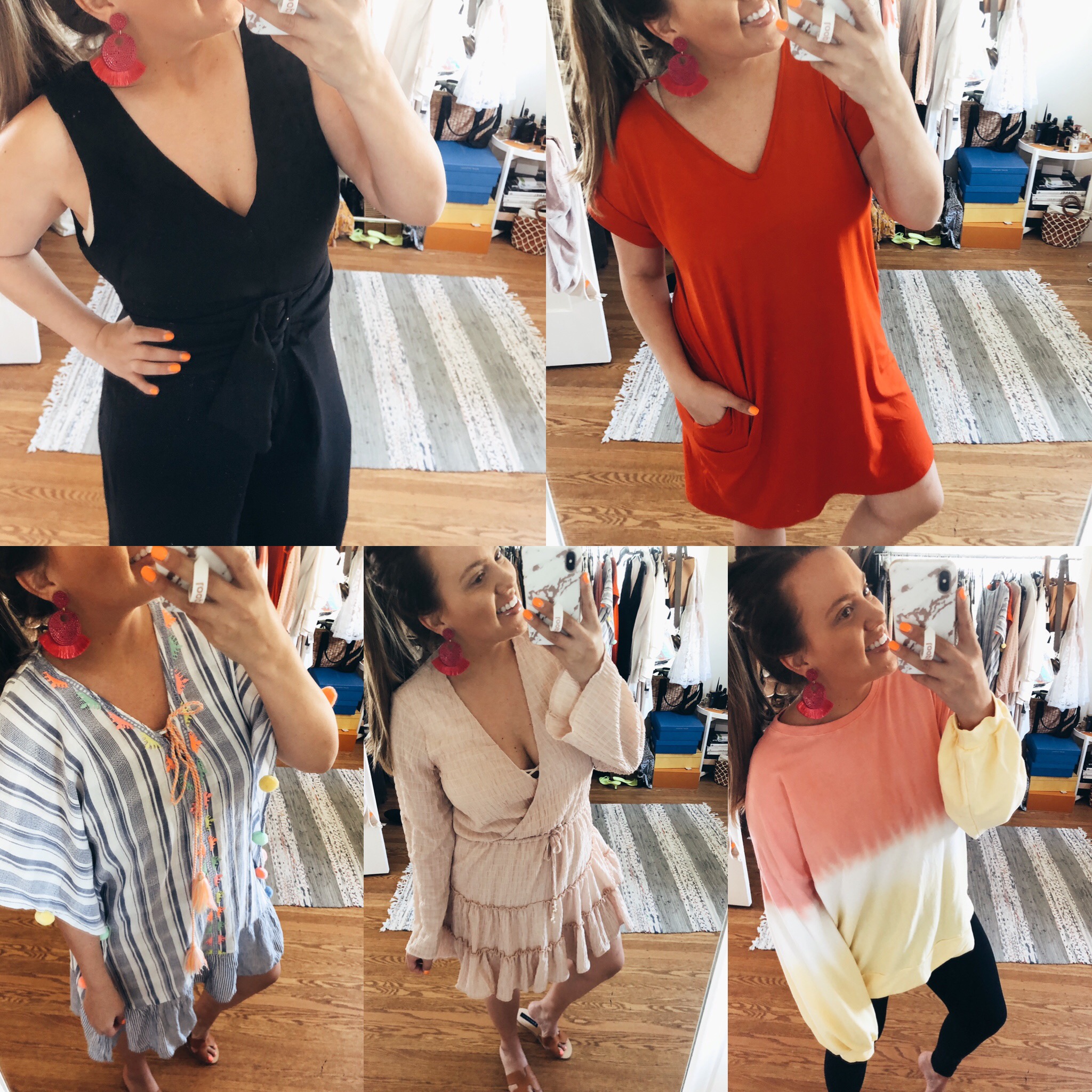San Francisco blogger, Ashley Zeal from Two Peas in a Prada shares a Red Dress Try on Session with lots of new spring items! 