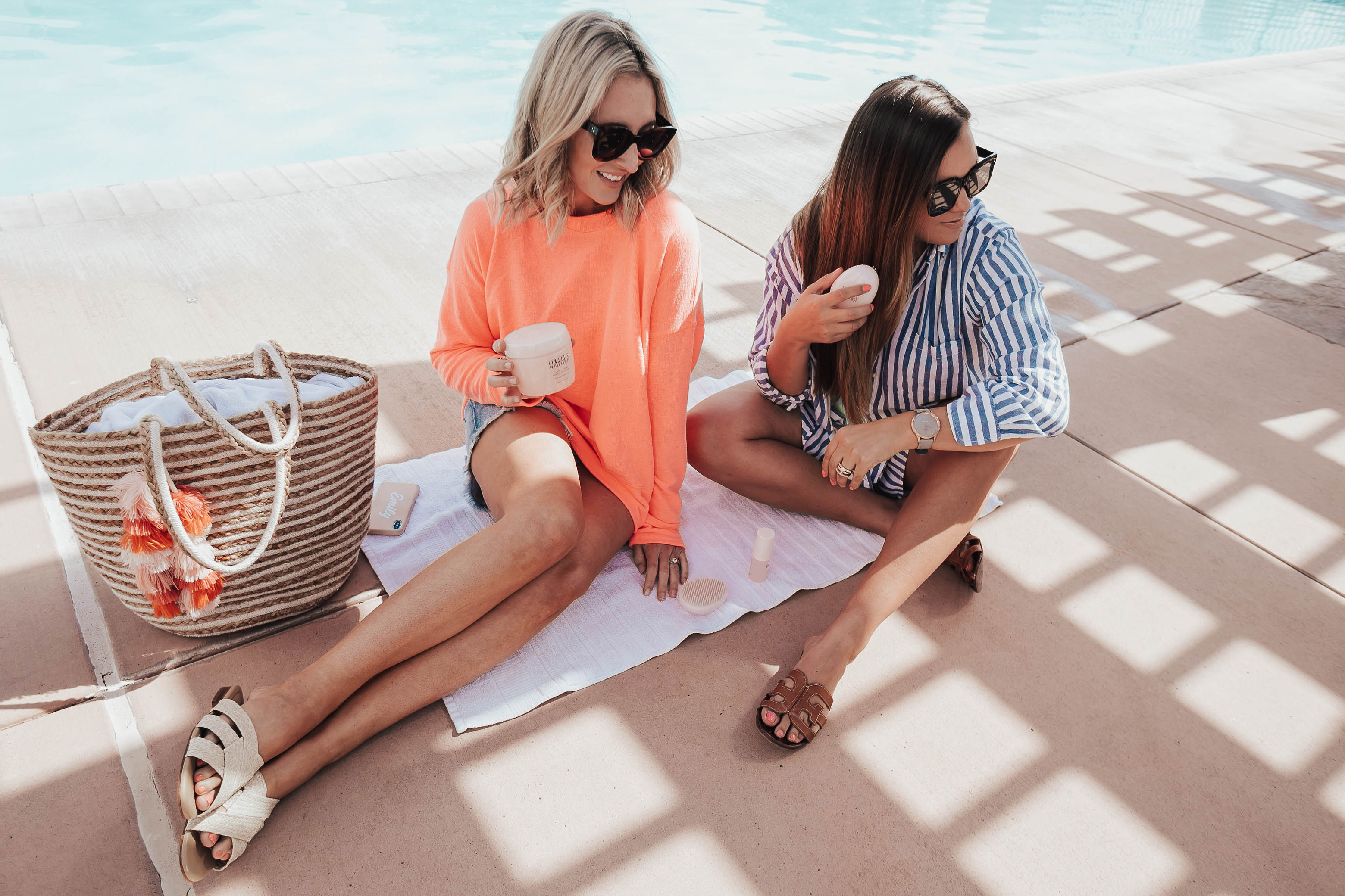 Beauty and Fashion Bloggers, Emily Farren Wieczorek and Ashley Zeal talk about their favorite products for Healthy Summer Hair!