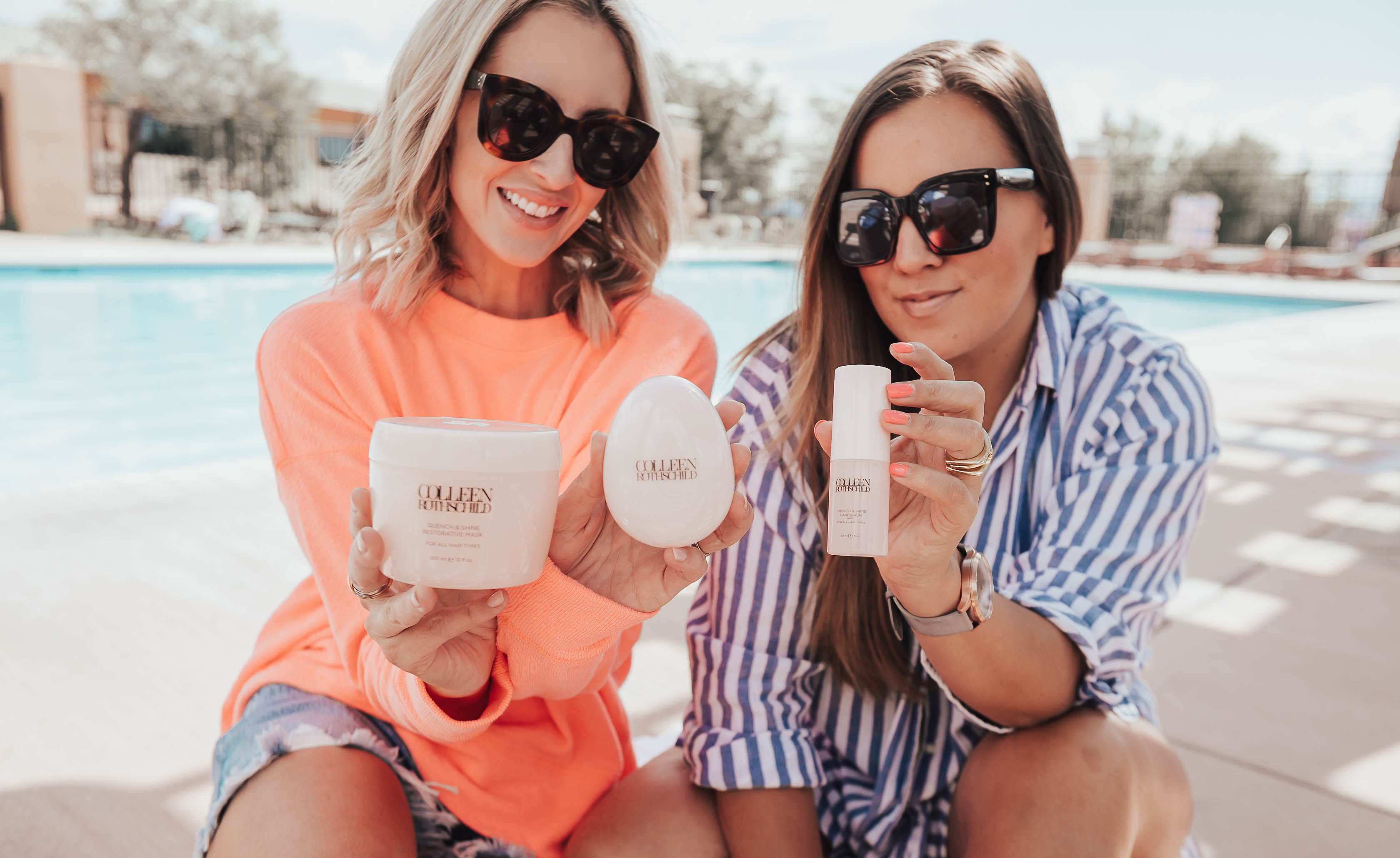 Beauty and Fashion Bloggers, Emily Farren Wieczorek and Ashley Zeal talk about their favorite products for Healthy Summer Hair!