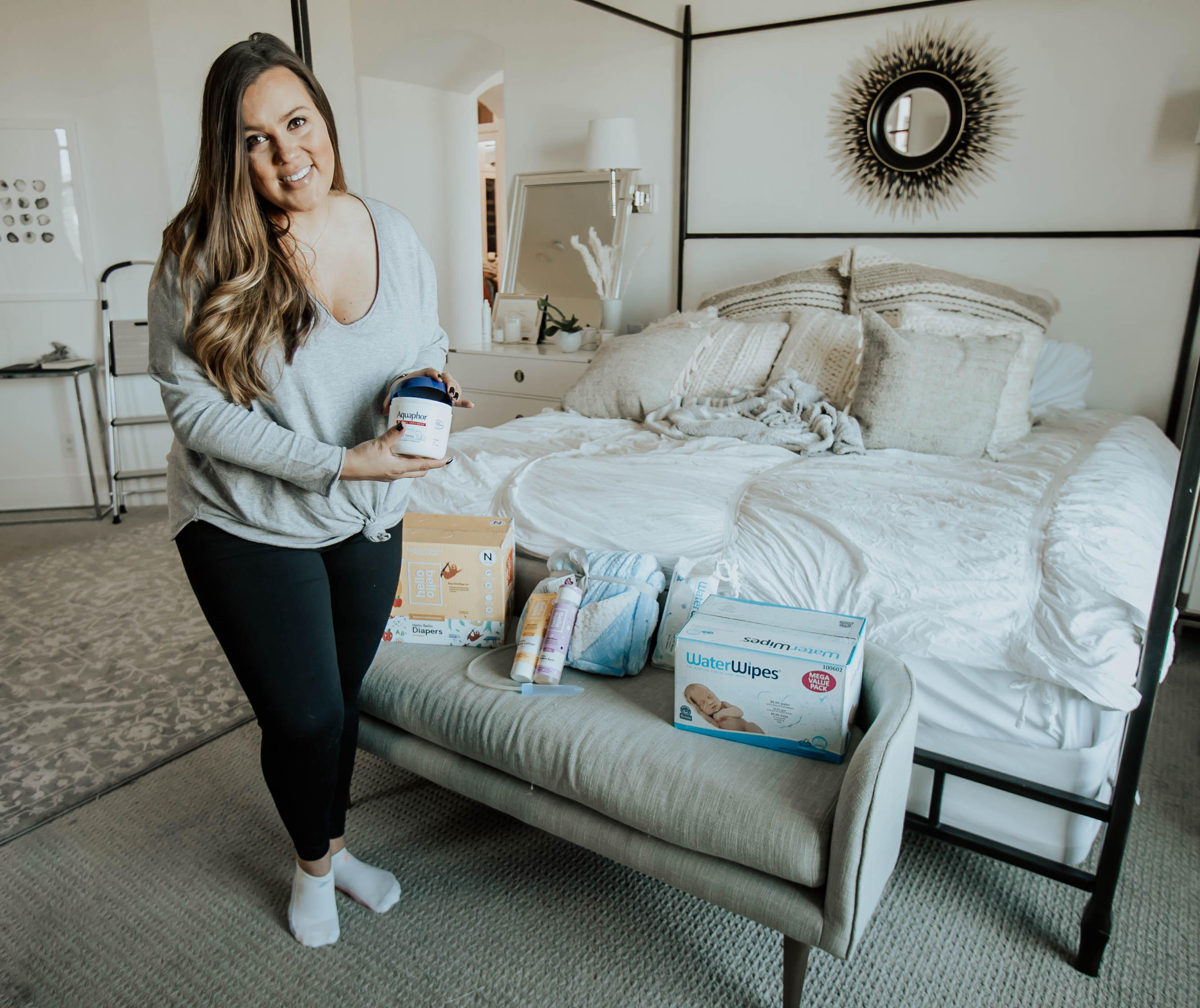 Reno fashion blogger Ashley Zeal from Two Peas in Prada shares all the products you need for the first week home with a baby. She is breaking down all the essentials from diapers to onesies. 